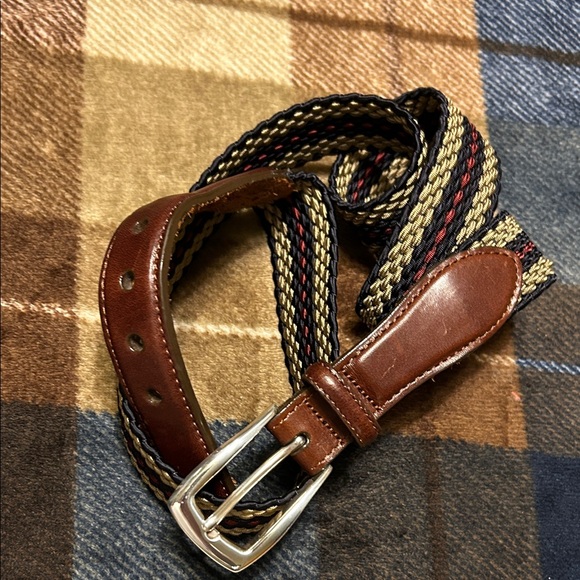 Brighton Brown and Tan Woven Men's Belt - Picture 1 of 10